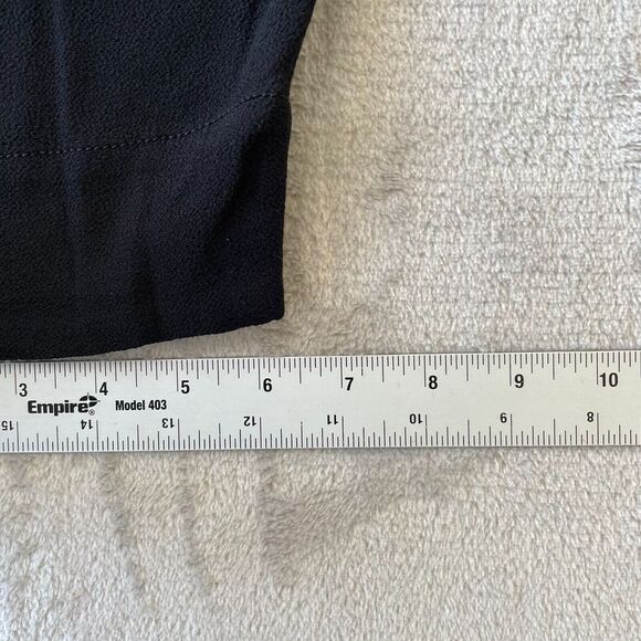 Helmut Lang Pleated Trouser Pants Women 2 Black Rayon Viscose Blend Relaxed Fit - Picture 9 of 14